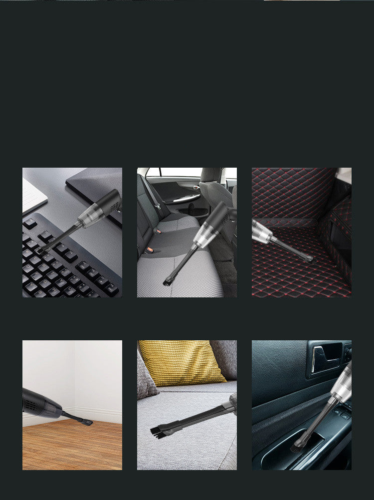 Trådlös Bildammsugare 120W - Kraftfull Handhållen Dammsugare för Bil & Hem.