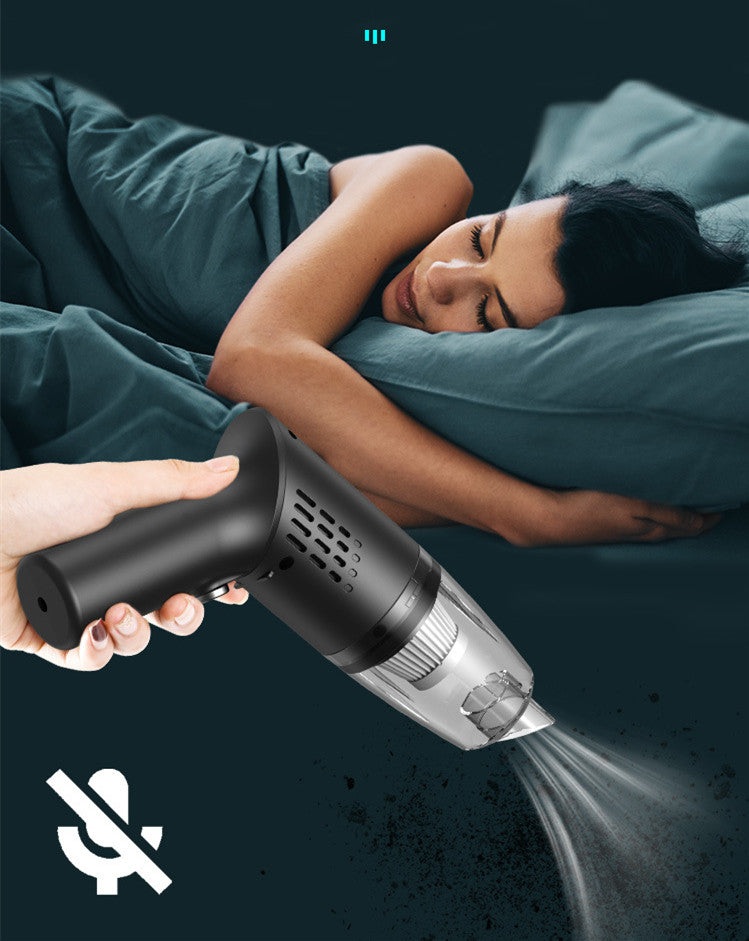 Trådlös Bildammsugare 120W - Kraftfull Handhållen Dammsugare för Bil & Hem.